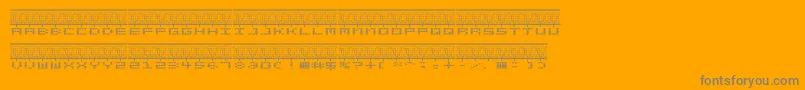 Stereolab Font – Gray Fonts on Orange Background