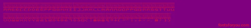 Stereolab Font – Red Fonts on Purple Background