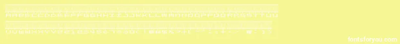 Stereolab Font – White Fonts on Yellow Background