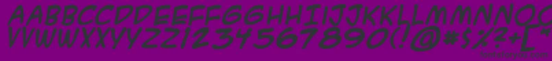 A.C.M.E.SecretAgentBold Font – Black Fonts on Purple Background