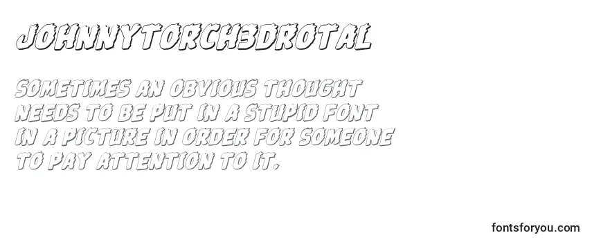 Шрифт Johnnytorch3Drotal