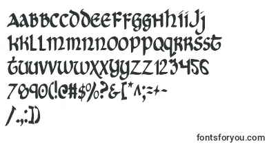 CryUncialCondensed font – vintage Fonts