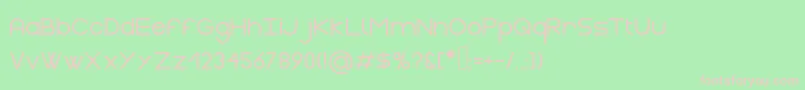 GasaltBlack Font – Pink Fonts on Green Background