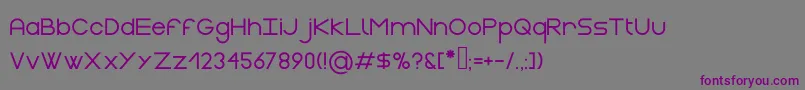 Шрифт GasaltBlack – фиолетовые шрифты на сером фоне