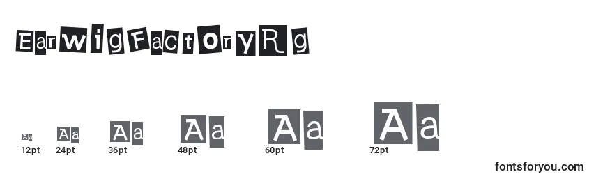 EarwigFactoryRg Font Sizes