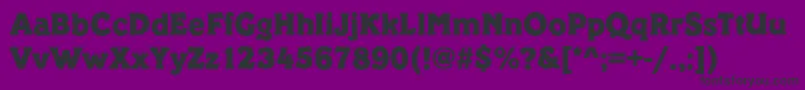 Шрифт PickeringRegular – чёрные шрифты на фиолетовом фоне