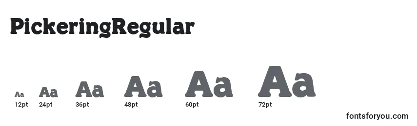 PickeringRegular Font Sizes