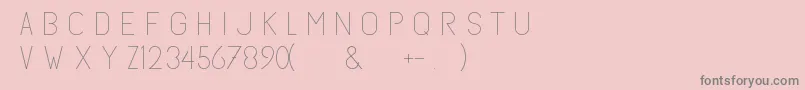 Subtlesanslight Font – Gray Fonts on Pink Background