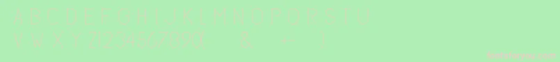 Subtlesanslight Font – Pink Fonts on Green Background