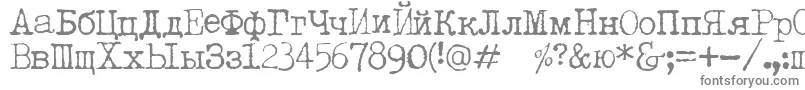 fuente LetteratrentadueTranslit – Fuentes Grises