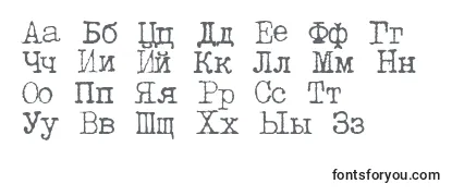 Обзор шрифта LetteratrentadueTranslit
