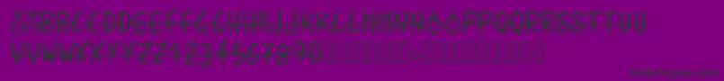 Pwbarbecue Font – Black Fonts on Purple Background