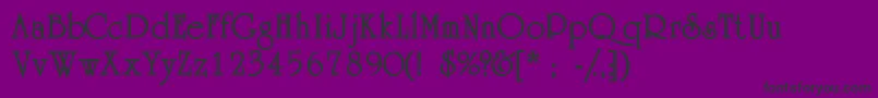 AcademiasskBold Font – Black Fonts on Purple Background