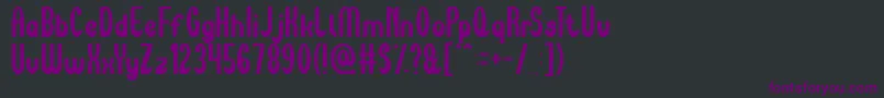 Шрифт MaximumHighTension – фиолетовые шрифты на чёрном фоне