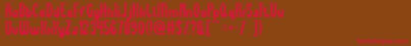 MaximumHighTension Font – Red Fonts on Brown Background