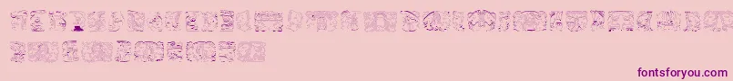 SpiritOfMontezuma Font – Purple Fonts on Pink Background