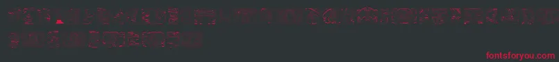 SpiritOfMontezuma Font – Red Fonts on Black Background
