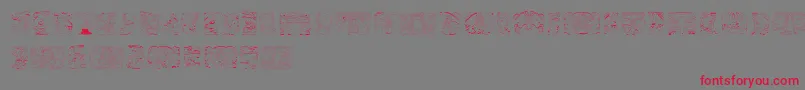 SpiritOfMontezuma Font – Red Fonts on Gray Background