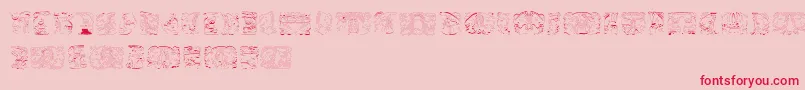 SpiritOfMontezuma Font – Red Fonts on Pink Background