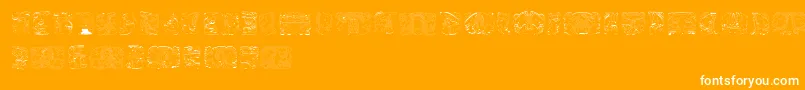 SpiritOfMontezuma Font – White Fonts on Orange Background