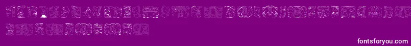 SpiritOfMontezuma Font – White Fonts on Purple Background