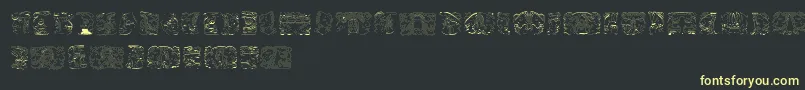 SpiritOfMontezuma Font – Yellow Fonts on Black Background