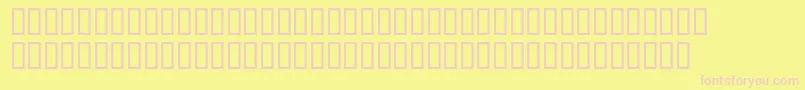 McsErwahSpoted Font – Pink Fonts on Yellow Background