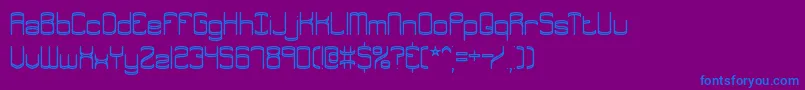 Enthuse Font – Blue Fonts on Purple Background