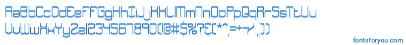 Enthuse Font – Blue Fonts on White Background
