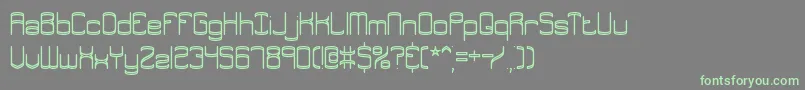 Шрифт Enthuse – зелёные шрифты на сером фоне