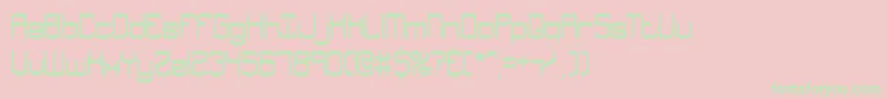 Enthuse Font – Green Fonts on Pink Background