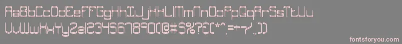 Шрифт Enthuse – розовые шрифты на сером фоне