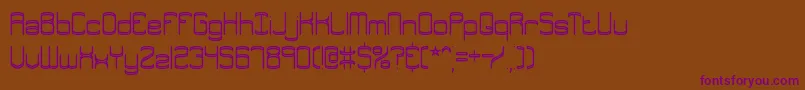 Шрифт Enthuse – фиолетовые шрифты на коричневом фоне