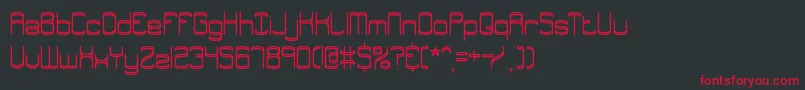 Enthuse Font – Red Fonts on Black Background