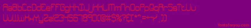 Enthuse Font – Red Fonts on Purple Background