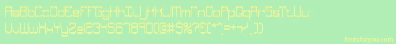 Enthuse Font – Yellow Fonts on Green Background