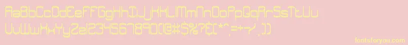 Enthuse Font – Yellow Fonts on Pink Background