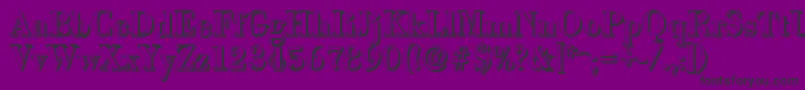 BodonishadowMediumRegular Font – Black Fonts on Purple Background