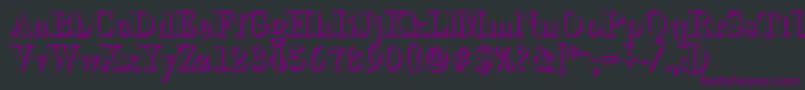 BodonishadowMediumRegular Font – Purple Fonts on Black Background
