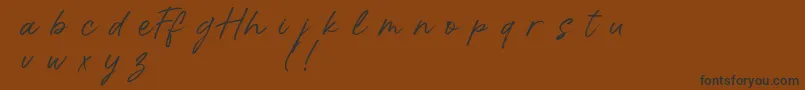 HalloffunDemo Font – Black Fonts on Brown Background