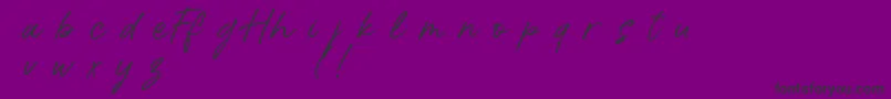 HalloffunDemo-Schriftart – Schwarze Schriften auf violettem Hintergrund