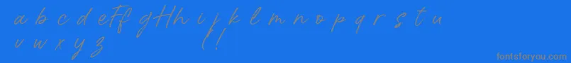 HalloffunDemo Font – Gray Fonts on Blue Background