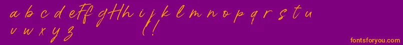 HalloffunDemo Font – Orange Fonts on Purple Background