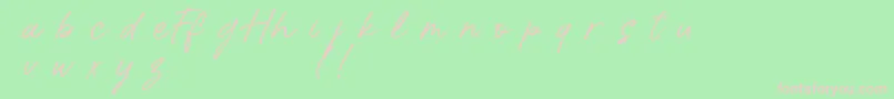 HalloffunDemo Font – Pink Fonts on Green Background