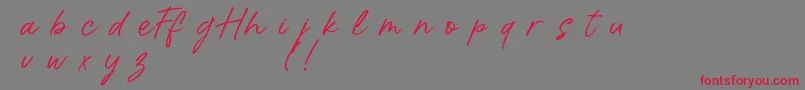 HalloffunDemo Font – Red Fonts on Gray Background