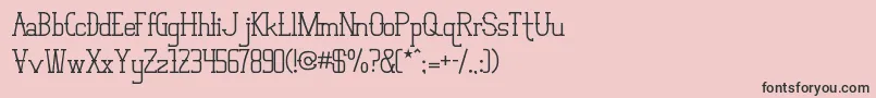 VloderstoneBold4 Font – Black Fonts on Pink Background