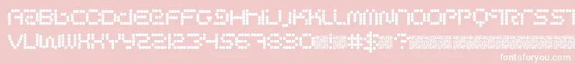 Circlepixels Font – White Fonts on Pink Background