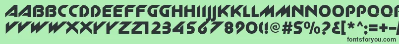 Newzelekc Font – Black Fonts on Green Background