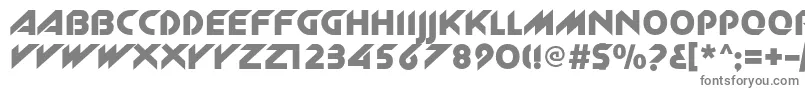 フォントNewzelekc – 白い背景に灰色の文字