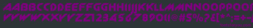 Newzelekc Font – Purple Fonts on Black Background